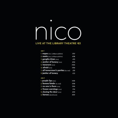 Nico - Library Theatre '83 (RSD Black Friday 2022) - Imagem 4