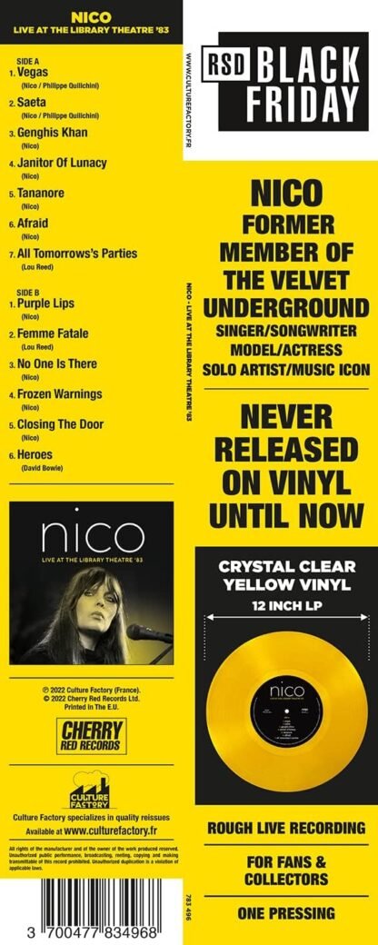 Nico - Library Theatre '83 (RSD Black Friday 2022) - Imagem 8
