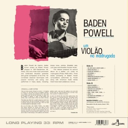 Baden Powell  - Um Violao Na Madrugada - Limited 180-Gram Vinyl with Bonus Tracks - Imagem 2