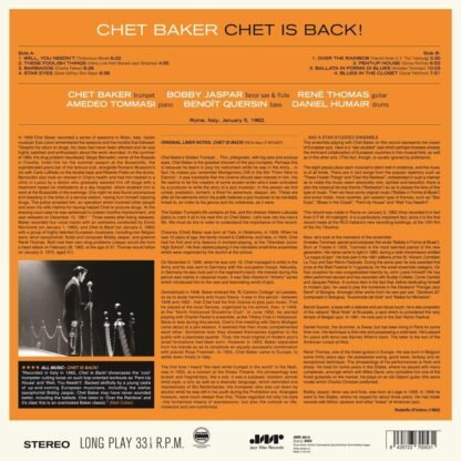 Chet Baker - Chet Is Back - Imagem 2