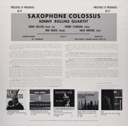Sonny Rollins - Saxophone Colossus [Disco de Vinil] - Imagem 4