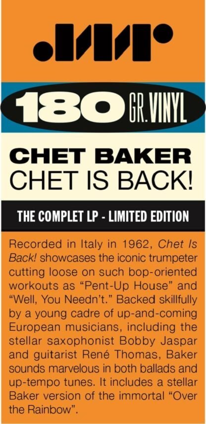 Chet Baker - Chet Is Back - Imagem 3