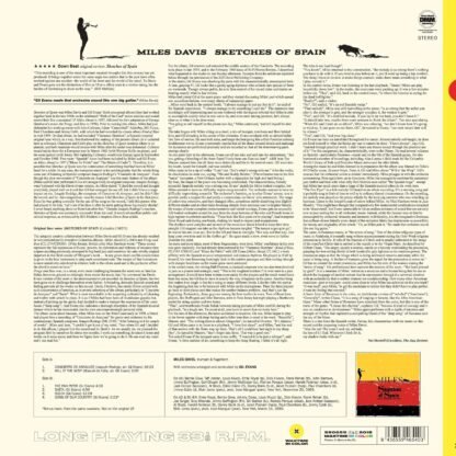 Miles Davi - Sketches Of Spain (1 Bonus Track/Limited Transparent Yellow Vinyl/180G/Dmm) [Disco de Vinil] - Imagem 4