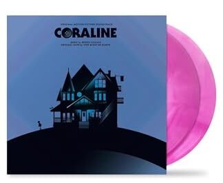 Bruno Coulais - Coraline Original Motion Picture Soundtrack, Limited Edition Fuchsia Galaxy 2LP Vinyl, Music by Bruno Coulais