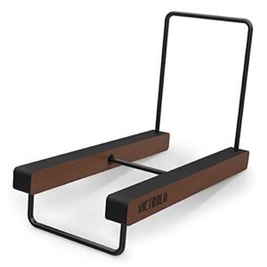 Victrola - Organizador de Discos de Vinil - Suporte para mais de 25 álbuns - Madeira e Metal - Café