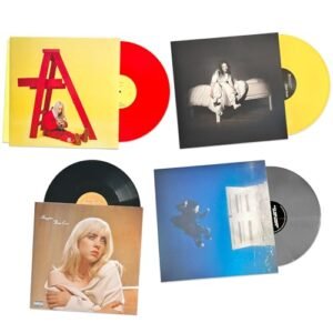 Billie Eilish - Billie Eilish Complete Vinyl Color Discography Collection: Don't Smile At Me (Red) / When We All Fall Asleep, Where Do We Go? (Yellow) / Happier Than Ever / Hit Me Hard and Soft (Grey)