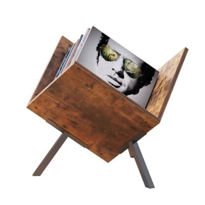 Armazenamento de discos de vinil com design conceitual, solução de armazenamento personalizada para seus discos de vinil, suporte de armazenamento de discos de vinil moderno e elegante