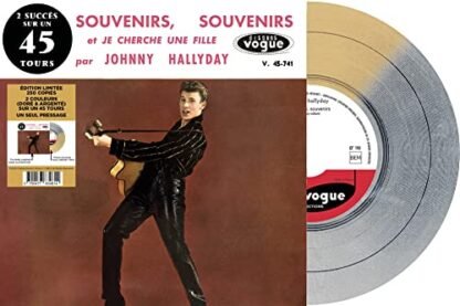Johnny Hallyday - Souvenirs Souvenirs / Je Cherche Une Fille - Gold & Silver Colored Vinyl