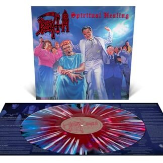 Death - SPIRITUAL HEALING - REISSUE (RED, CYAN BLUE & BLACK TRI colour MERGE WITH SPLATTER VINYL)