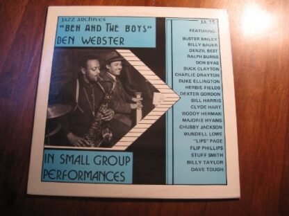 Ben Webster - Ben and the Boys - Ben Webster (Vinyl)