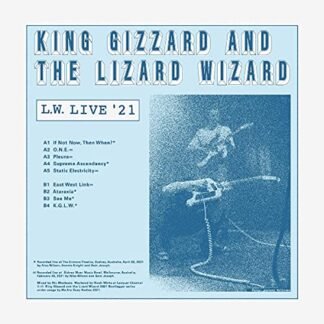 King Gizzard & The Lizard Wizard - L.W. Live in Australia (REVERSE GROOVE ON CLEAR VINYL) [Disco de Vinil]