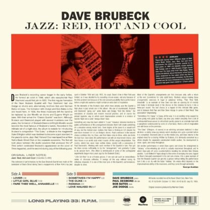 The Dave Brubeck - Jazz Red Hot & Cool - Limited 180-Gram Vinyl - Imagem 5