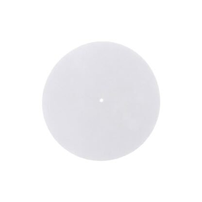 Tapete de lã para toca-discos, tapete de toca-discos de 17 cm antiestático para disco de vinil, acessórios para toca-discos Equipamento de afinação profissional para melhorar o som (branco) (Equipamentos)