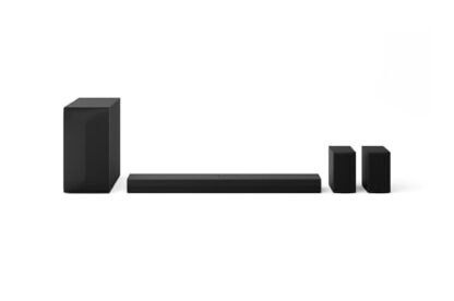 Home Theater Soundbar LG S60TR – 440W RMS, 5.1 Canais, Bluetooth 5.3, Dolby Digital, Alto-Falantes Traseiros, AI Sound Pro, Wow Interface, Sem fios, Conexões Múltiplas