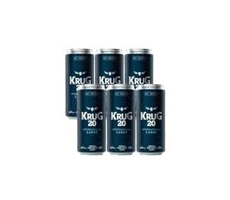 Pack 06un Cerveja Krug 20 Internacional Lager Sem Glúten 473ml