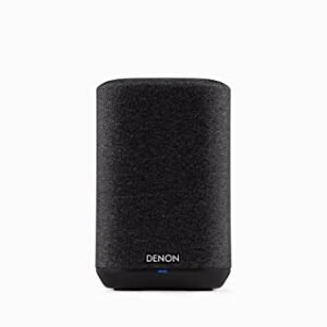 Denon Alto-falante inteligente sem fio Home 150 – design compacto, Wi-Fi e Bluetooth, HEOS integrado, Alexa integrada, Siri e AirPlay 2, Spotify Connect, suporte para várias salas, preto (Equipamentos)
