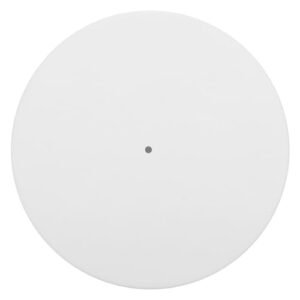 Tapete de acrílico para toca-discos, tapete para toca-discos, tapete antiderrapante para toca-discos de acrílico antiestático para toca-discos de 30 cm (branco leitoso) (Equipamentos)
