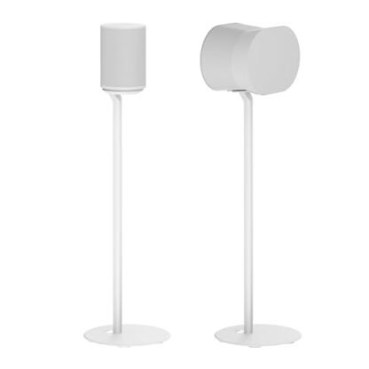 ynVISION.DESIGN Suporte de Chão de Altura Fixa Compatível com Sonos Era 100 e Era 300 - Branco 2 Pacote (Par) (Equipamentos)