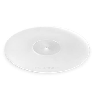 Fluance Tapete de acrílico para toca-discos – reduz as vibrações para melhorar a clareza do som para reprodução de discos de vinil, antiestático, usinado com precisão, compatível com toca-discos de (Equipamentos)