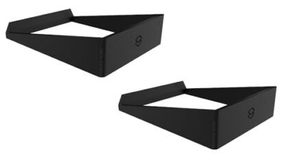 2x Suporte De Mesa Inclinado Compatível Com Edifier R1280t Cor Preto