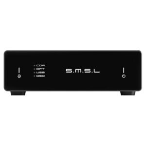 Decodificador de áudio digital SMSL D1 de alta fidelidade, suporta DSD512/PCM768kHz, entrada USB/óptica/coaxial, decodificação de áudio profissional para home theater e sistemas Hi-Fi (Equipamentos)