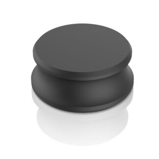 Preffair 1 unidade de estabilizador de peso de mesa giratória de alumínio com fundo de esponja macia 280 g/280 g LP vinil nivelamento para toca-discos de vinil HiFi LP Player (preto)