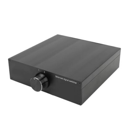 Phefop Seletor DE SOM DE Equilíbrio XLR para 2 -CACO -CANAL RESTEIO, CUMPELA DE SOM SEM PERDIDA 2 EM 1 Caixa DE Saída para o Amplificador DE Potência DE Rádio DE DVD CD, para a casa: Liga DE (Equipamentos)