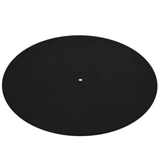 1 pç tapete de prato para toca-discos, ultra fino antiestático, tapete de borracha para redução de ruído, tapete de feltro para toca-discos, para toca-discos audiófilo, reduzir o ruído (Equipamentos)