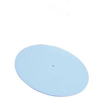 Tapete para toca-discos, tapete deslizante de acrílico transparente de 30,5 cm, melhora a qualidade do som e fornece graves mais apertados - Tapete de prato antiestático de baixo ruído (azul claro) (Equipamentos)