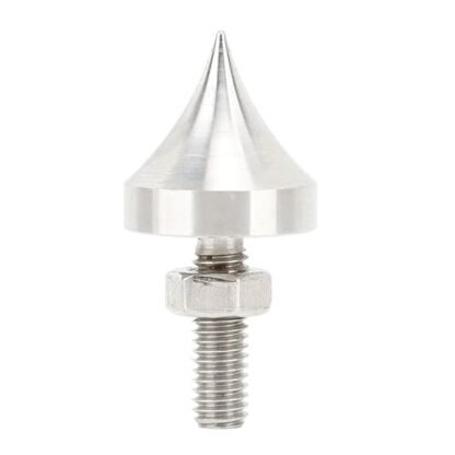 Tissting 4 peças de pontas de alto-falante M6/M8/M10/M12 de aço inoxidável HiFi Discos de isolamento de absorção de choque Altifalante Ressonância Pés Espigões para Amplificador CD DVD Player (M6) (Equipamentos)