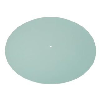 Tapete de prato para toca-discos de 30,5 cm, tapete de couro para toca-discos antiestático LP antiderrapante para toca-discos de vinil para reduzir o ruído devido à estática e poeira para todos os (Equipamentos)