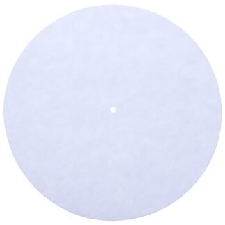 Tapete para toca-discos: tapete de vinil antiderrapante - acessórios de disco de vinil de lã branca - tapete giratório antiestático para reduzir o ruído devido à estática e melhorar a qualidade do som (Equipamentos)
