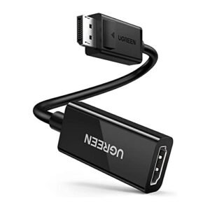 Cabo Adaptador Conversor DisplayPort Macho para Hdmi Fêmea 25cm Suporta Resolução 4K 2K 60Hz Conectividade Plug and Play Conexão para Monitores TVs e Projetores/No Brasil