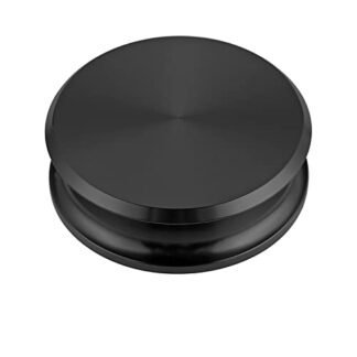 Neoteck Grampo de Mesa Giratória Estabilizador de Peso de Registro-11Oz Grampos de Peso de Mesa Giratória de Alumínio Premium - Perfil Baixo para Caber Sob A Tampa Contra Poeira do Toca-Discos de Vini
