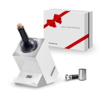 Cobalance Refrigerador de Vinho Elétrico, Balde de Refrigeradores de Vinho para 750 Ml de Vinho Tinto e Branco Ou Um Pouco de Champanhe, Refrigerador de Vinho de Garrafa Única No Pátio, Refrigerador P