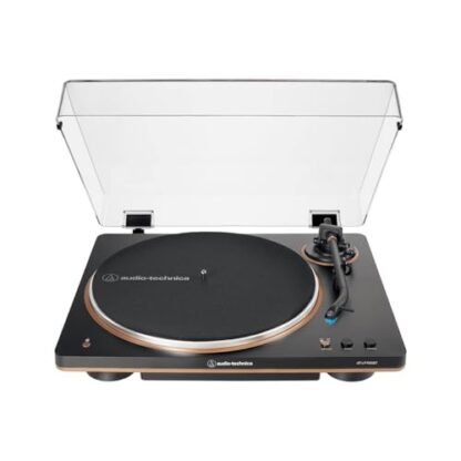 Toca-Discos Vinil Audio-Technica Sem-Fio Automático AT-LP70XBT-BZ, Preto e Bronze, Bivolt 120/240V (Equipamentos)