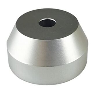 Adaptador de alumínio sólido de 45 RPM - Ajuste perfeito para a maioria dos toca-discos de vinil 62 g substitui adaptador único padrão de 17,78 cm. Para audiófilos sérios que querem obter o melhor som da sua coleção (Equipamentos)