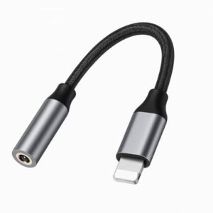 Adaptador Fone de Ouvido 3.5mm para iPhone 5 até 14 Com Cabo Reforçado - Diffy
