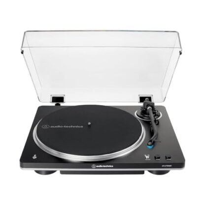 Toca-Discos Vinil Audio-Technica Sem-Fio Automático AT-LP70XBT-BS, Preto e Cinza, Bivolt 120/240V