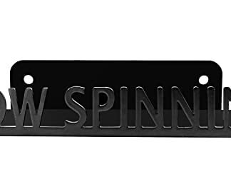 Ahomiwow Metal Now SPINNING Suporte de disco de vinil montado na parede para exibição de álbuns, prateleira de LP preta, moderna, vintage, disco de vinil, organização para amantes de música, acessório (Equipamentos)