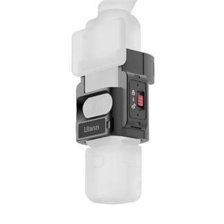 HollyWave Adaptador Expansão PK-06 p/DJI Osmo Pocket 3 Preto, Adaptador de Montagem com Furos de Parafuso de 1/4", Sapata Fria