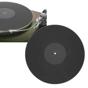 Slipmat de Toca-discos de Acrílico, Almofada de Toca-discos Antiestática Com Redução de Ruído, Melhora a Qualidade do Som, Prato de Slipmat de Toca-discos para Registro de LP de (Equipamentos)