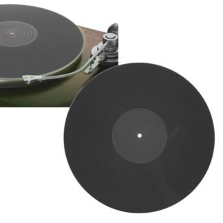 Slipmat de Toca-discos de Acrílico, Almofada de Toca-discos Antiestática Com Redução de Ruído, Melhora a Qualidade do Som, Prato de Slipmat de Toca-discos para Registro de LP de (Equipamentos)