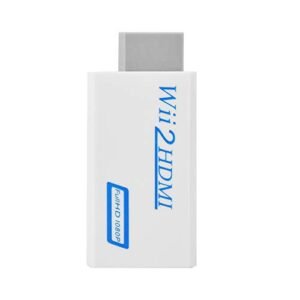 Sonew Adaptador Wii 2 a HDMI, 720p / 1080P HD, com Saída de Áudio e Vídeo, Portátil, para PC/Laptop/DVD/Desktop/Monitor, Televisão, Leitor de DVD