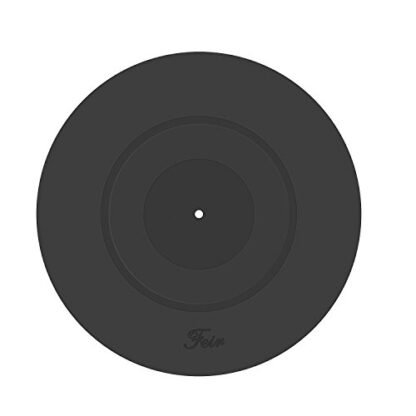 Tapete de prato giratório design de silicone de borracha preta para todos os toca-discos de vinil LP (Equipamentos)