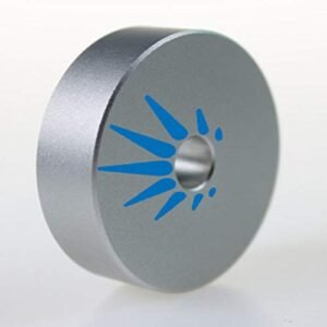Adaptador de alumínio sólido de 45 RPM para a maioria dos toca-discos de vinil, 51 g, substitui o adaptador padrão de 18 cm. Para audiófilos sérios que desejam obter o melhor som de sua coleção (Equipamentos)