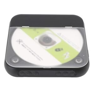 Fockety CD Player Portátil, Bluetooth 5.3 CD Player Com Alto -falantes HIFI Double, Retro Music Player Suporte CD USB Aux Entrada para Exercícios Em Casa Traveling Carro Viagem (Equipamentos)