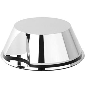 Estabilizador de peso Hudson Hi-Fi Record com almofada de couro protetora – Peso giratório de vinil – Estabilizador LP durável e elegante – Cabe em qualquer toca-discos, Cromado, LittleBen