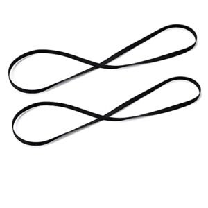 Alnicov 2 peças de substituição para toca-discos de vinil retrô com comprimento de dobra de 200 mm para toca-discos de vinil retrô serve para todos os tipos de toca-discos acionados por correia (Equipamentos)