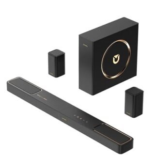 ULTIMEA Barra de som 5.1.2 canais com Dolby Atmos, sistema de som surround para TV com 2 alto-falantes surround, barra de som para Smart TV, barra de som com subwoofer para Home Theater, BT 5.4, HDMI